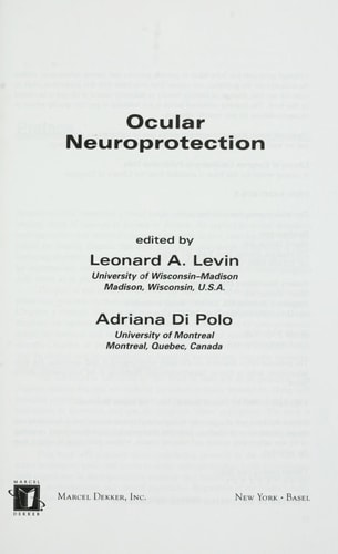 Ocular Neuroprotection