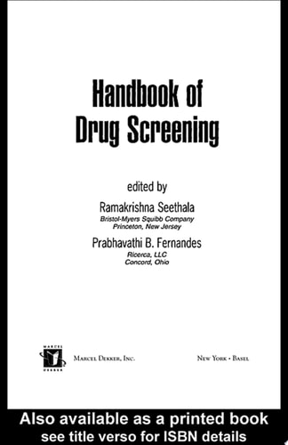 Handbook of Drug Screening