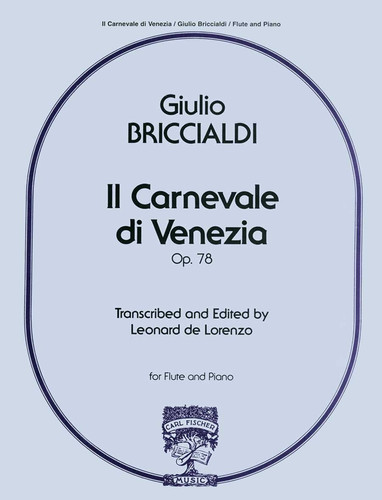 Briccialdi: Il Carnevale Di Venezia