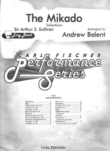 THE MIKADO (SELECTIONS) CONCERT BAND/HARMONIE/FANFARE