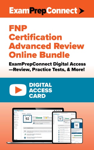 FNP Certification Advanced Review Online Bundle (Digital Access Card): ExamPrepConnect Digital Access―Review, Practice Tests, & More!