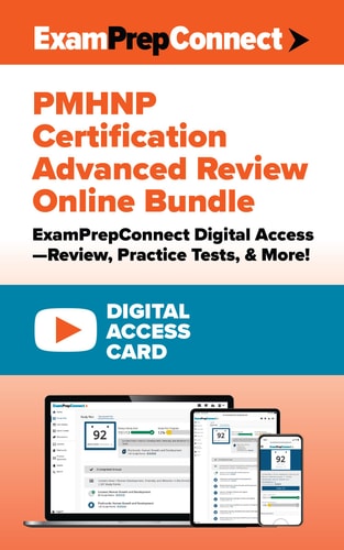 PMHNP Certification Advanced Review Online Bundle (Digital Access Card): ExamPrepConnect Digital Access―Review, Practice Tests, & More!