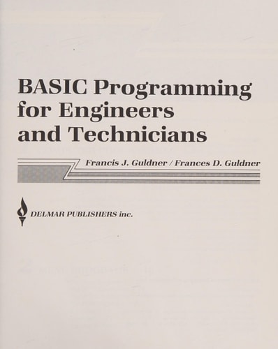 BASIC Programming for Engineers and Technicians