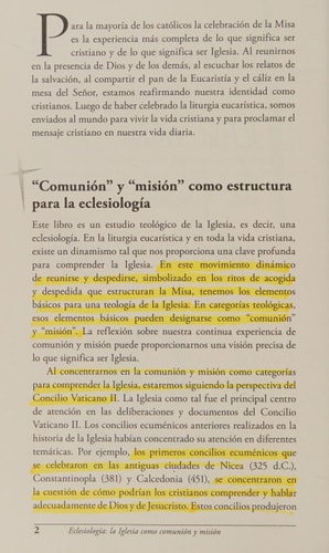 Eclesiología la iglesia como comunión y misión