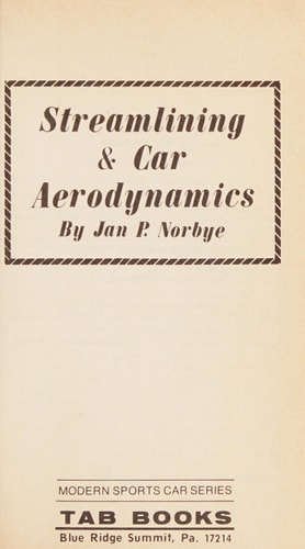 Streamlining & Car Aerodynamics