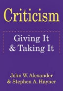 Criticism Giving It & Taking It