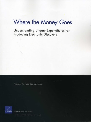 Where the Money Goes Understanding Litigant Expenditures for Producing Electronic Discovery