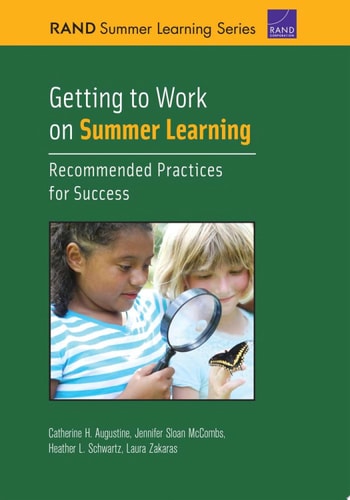 Getting to Work on Summer Learning Recommended Practices for Success