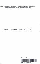 Life of Nathaniel MacOn, 1757-1837