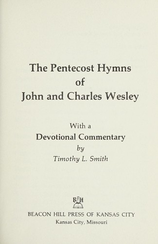 Pentecost Hymns John&chas Wesl: