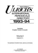 Ulrich's International Periodicals Directory, 1993-1994