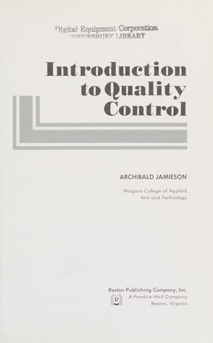 Introduction to Quality Control