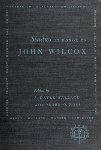 Studies in Honor of John Wilcox