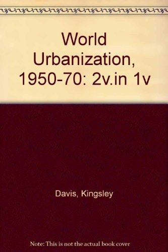 World Urbanization, 1950-1970