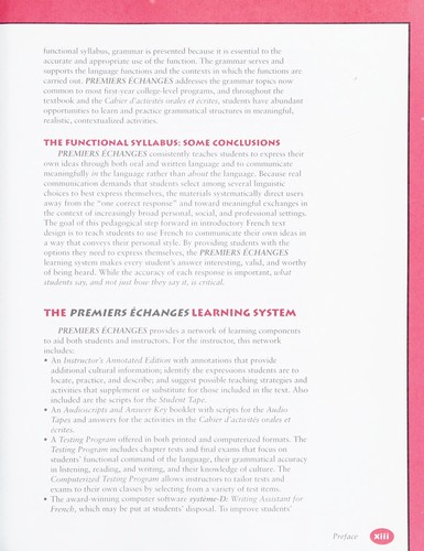 Tae-Premiers Echanges 2ed
