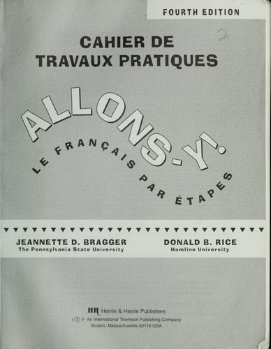 Allons-y! cahier de travaux pratiques