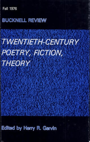 Twentieth-century Poetry, Fiction, Theory