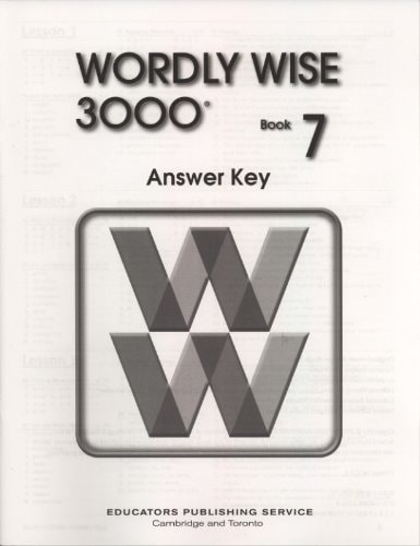 Wordly Wise 3000 Book 7 Answer Key