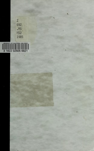 Microforms in Libraries: A Manual for Evaluation and Management