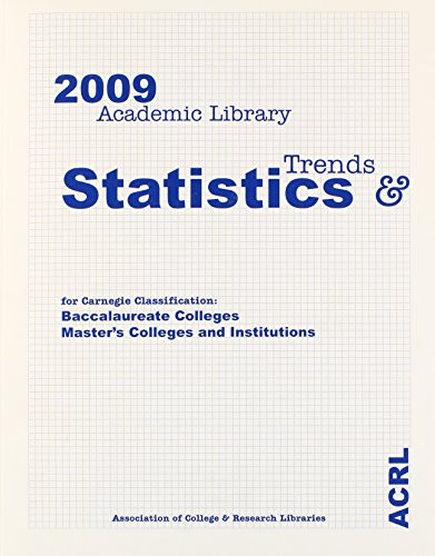 ACRL 2009 Academic Library Trends and Statistics Masters and Baccalaureate Volume
