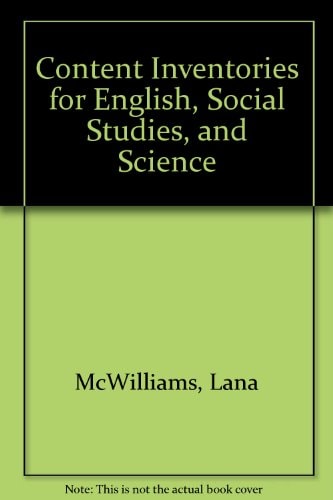 Content Inventories English, Social Studies, Science