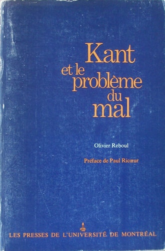 Kant et le problème du mal
