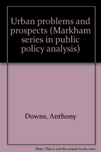 Urban problems and Prospects