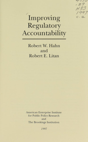 Improving Regulatory Accountability