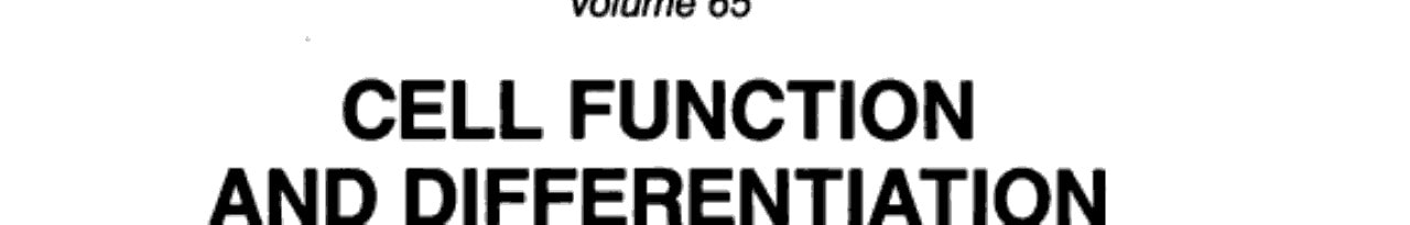 Cell Function and Differentiation Proceedings of the Special FEBS Meeting on Cell Function and Differentiation, Athens, April 25-29, 1982