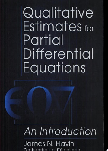 Qualitative Estimates For Partial Differential Equations An Introduction