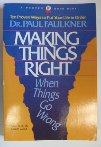 Making Things Right