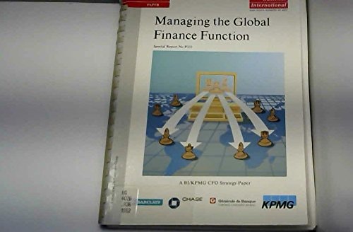Managing the Global Finance Function