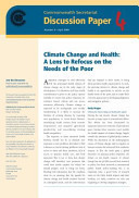 Climate change and health: A lens to refocus on the needs of the poor