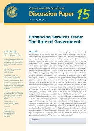 Enhancing services trade: the role of government