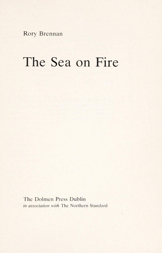 The sea on fire