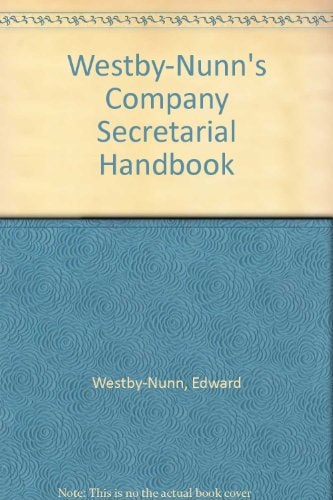 Westby Nunn's Company Secretarial Handbook
