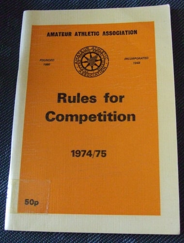 Rules for Competition Under A.A.A. Laws An Extract from the A.A.A. Handbook, 1978-9