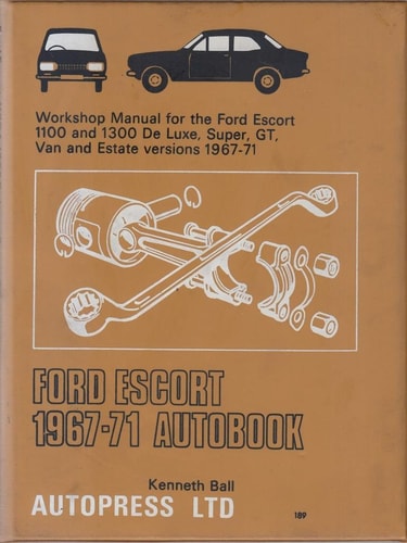 Ford Escort 1967-71 Autobook Workshop Manual