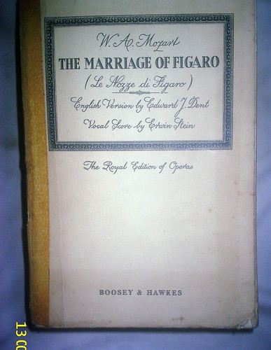 The Marriage Of Figaro: Royal Edition Of Operas Vocal Score English