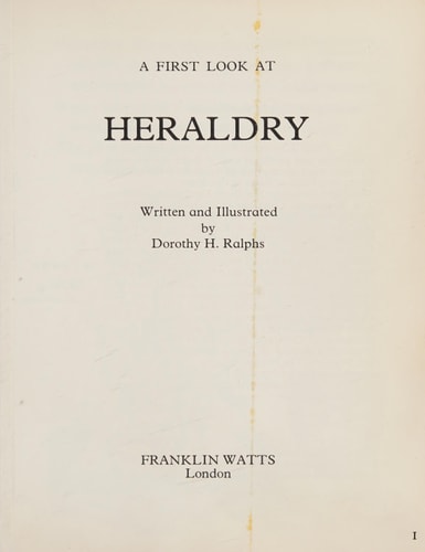 A First Look at Heraldry