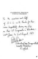 Co-operative principles: Today and tomorrow
