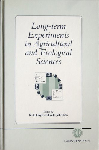 Long-term Experiments in Agricultural and Ecological Sciences