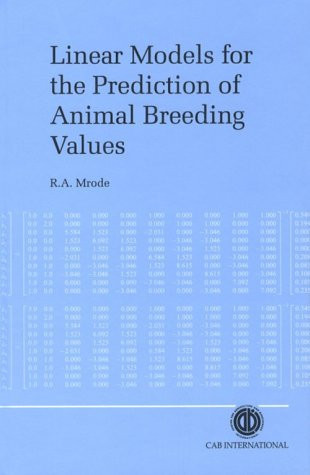 Linear Models for the Prediction of Animal Breeding Values