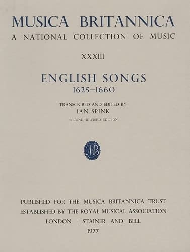English Songs 1625-1660: Musica Britannica (Vol 33)