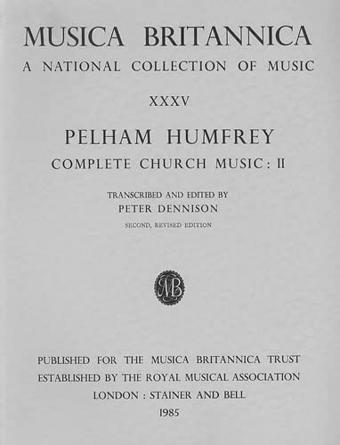 Complete Church Music: Musica Britannica (Vol 35)