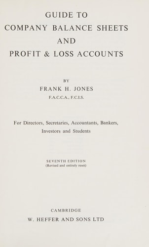 Guide to Company Balance Sheets and Profit & Loss Accounts