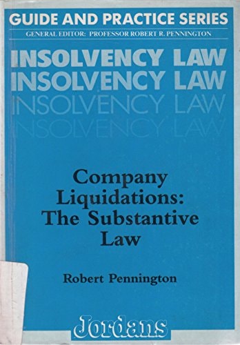 Company Liquidations The Substantive Law