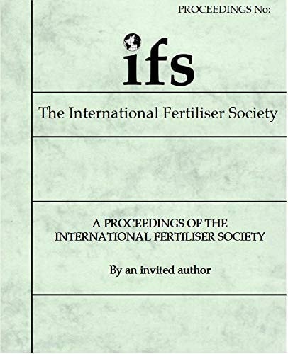 Foliar Nutrition of Protected Crops Paper Presented for the International Fertiliser Society for Presentation at the Dahlia Greidinger Symposium in Izmir, Turkey, on 8th December 2003