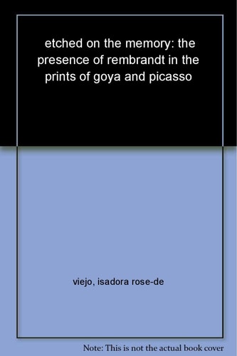 Etched on the Memory-The presence of Rembrandt in the prints of Goya & Picasso