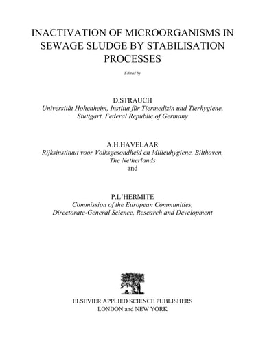 Inactivation of Microorganisms in Sewage Sludge by Stabilization Processes